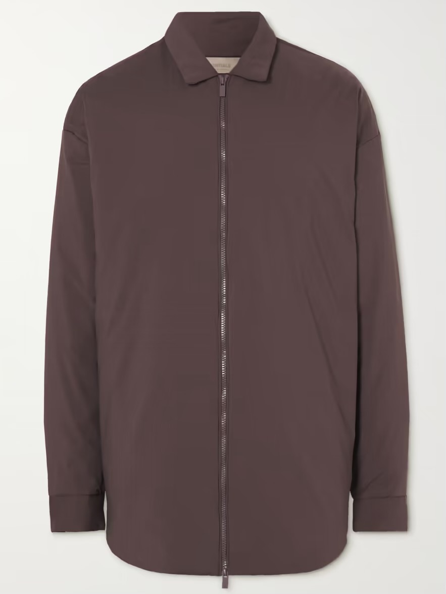 【FEAR OF GOD ESSENTIALS】Padded Shirts Jackets PURPLE