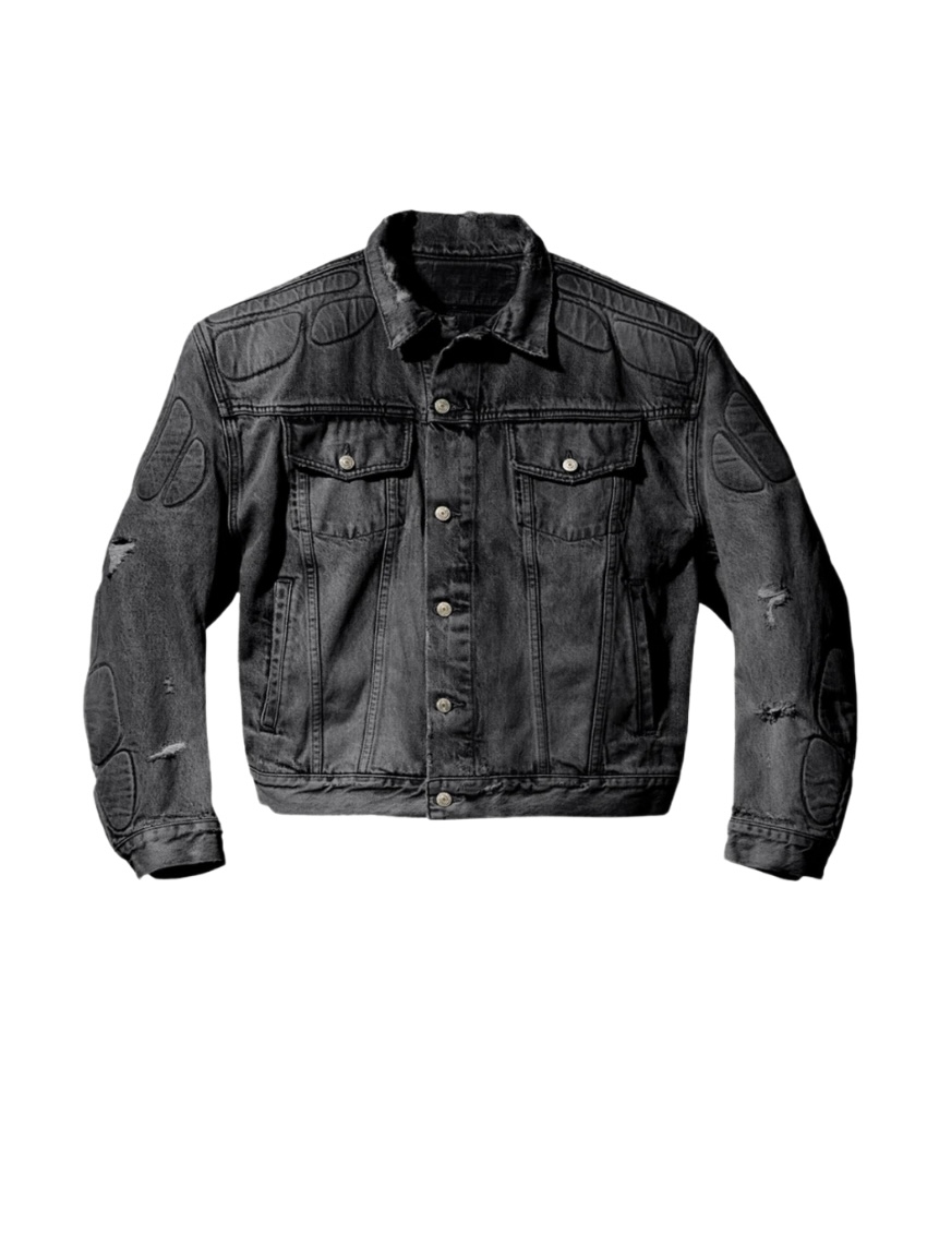 【YEEZY GAP ENGINEERED BY BALENCIAGA】PADDED DENIM JACKET - LIGHT WASH INDIGO
