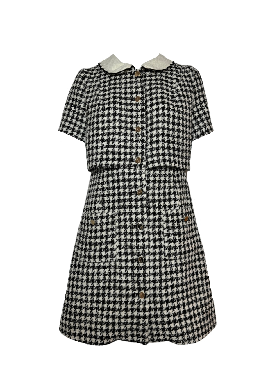 【SANDORO】Houndstooth dress