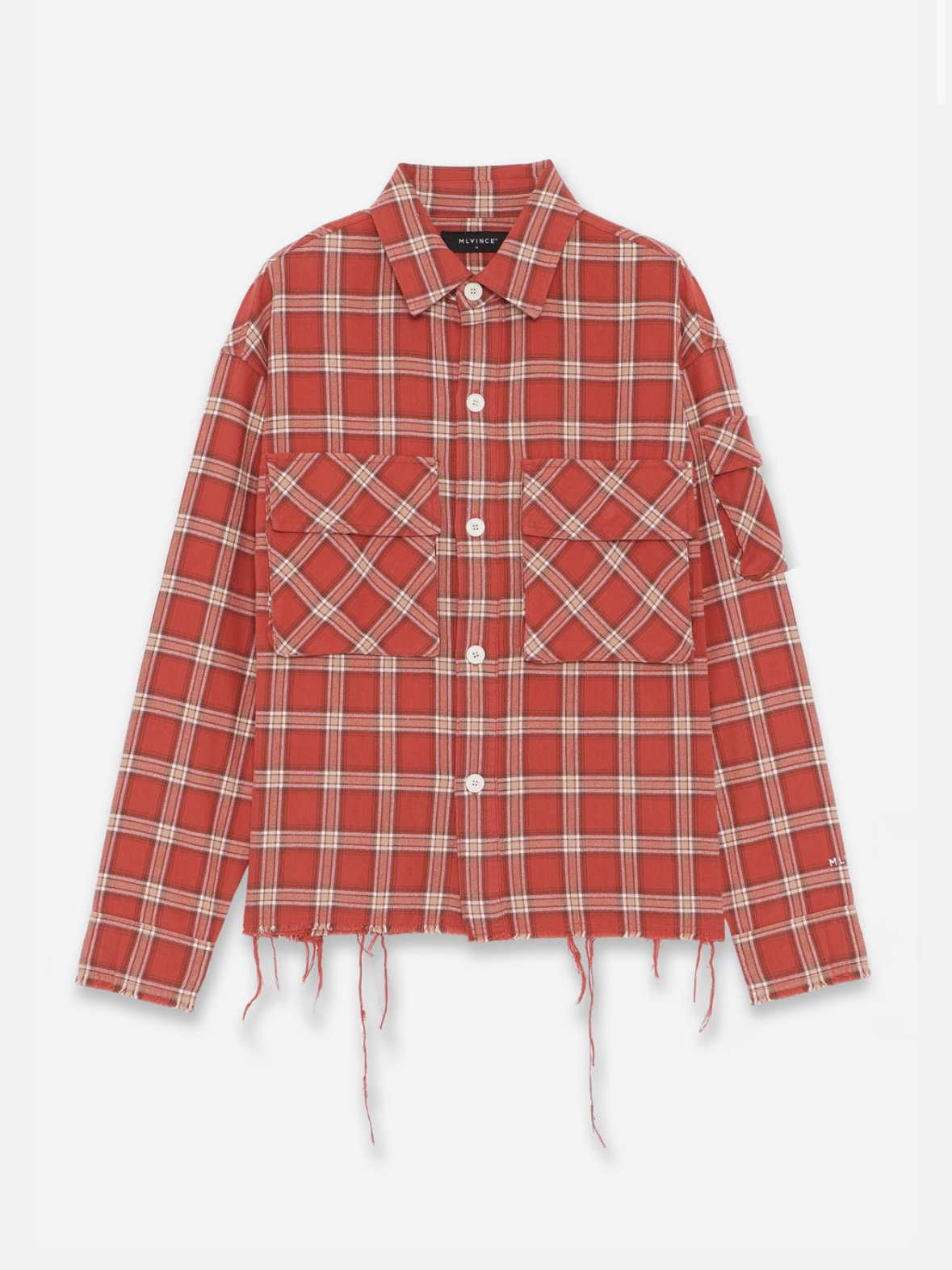 【MLVINCE】MILITARY CHECK SHIRTS RED