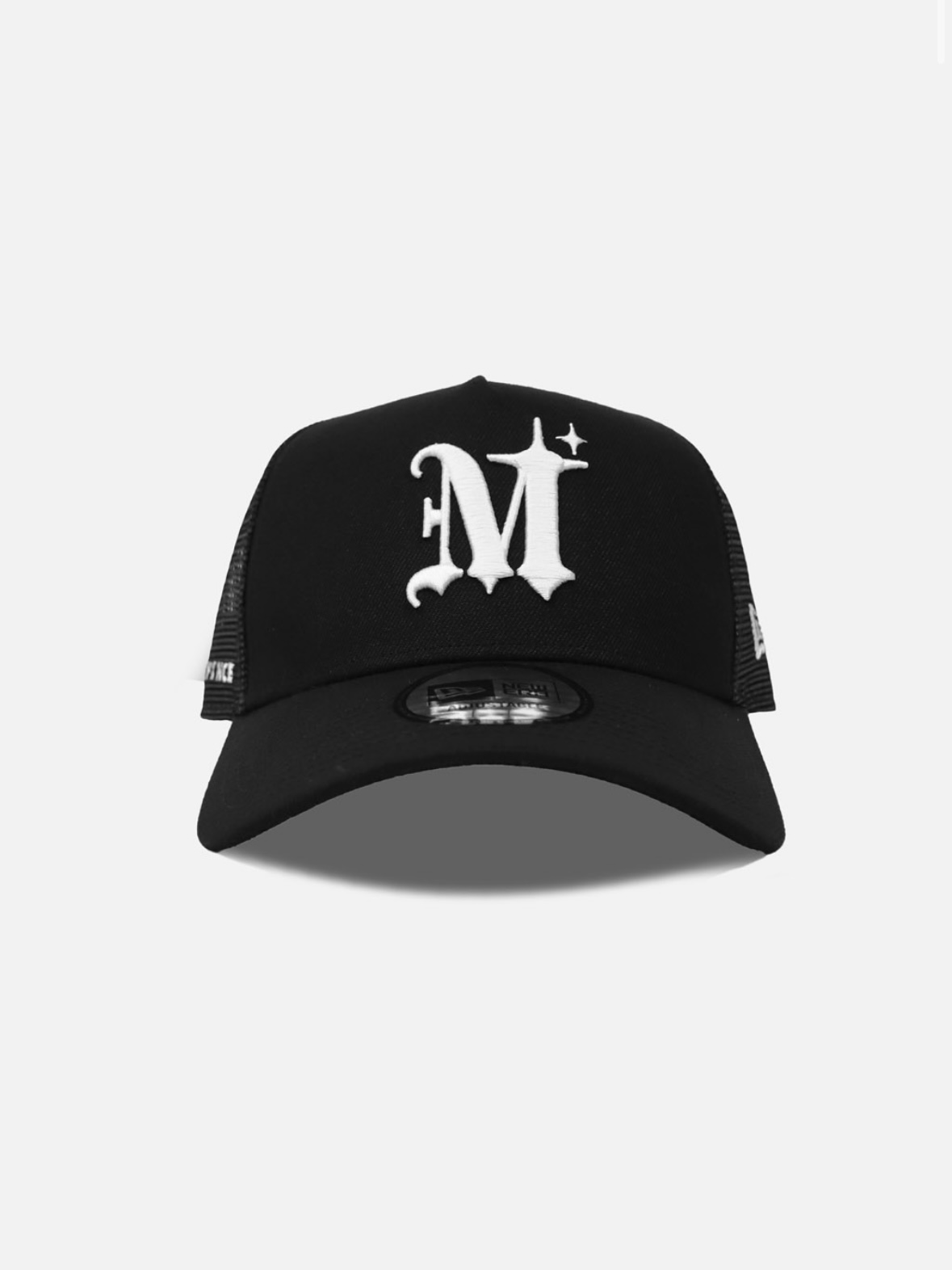 【MLVINCE】NEW ERA® 9FORTY AUTHENTIC LOGO TRUCKER CAP BLACK