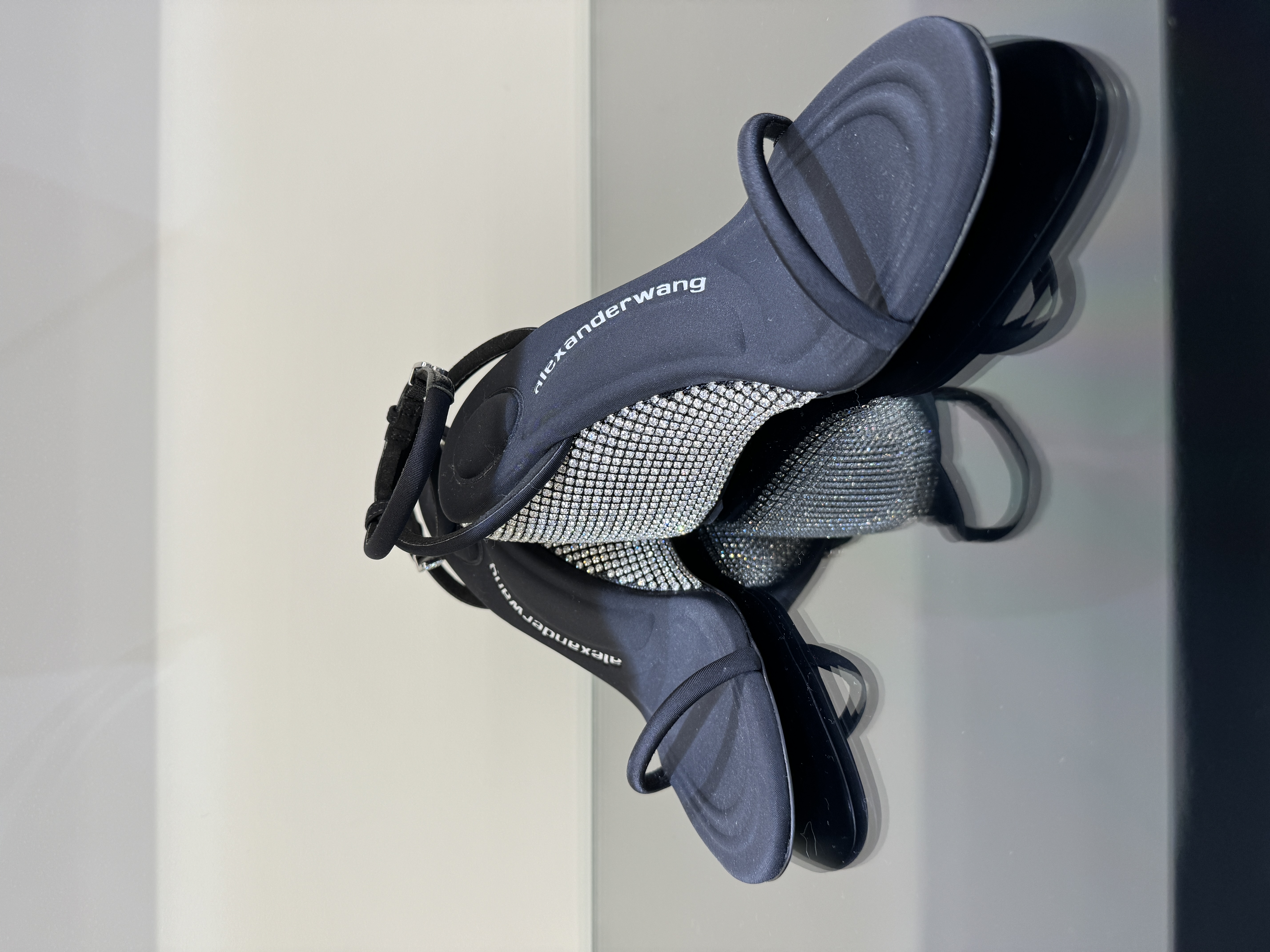 【alexanderwang 】Dahila 95 Crystal Wedge Sandal