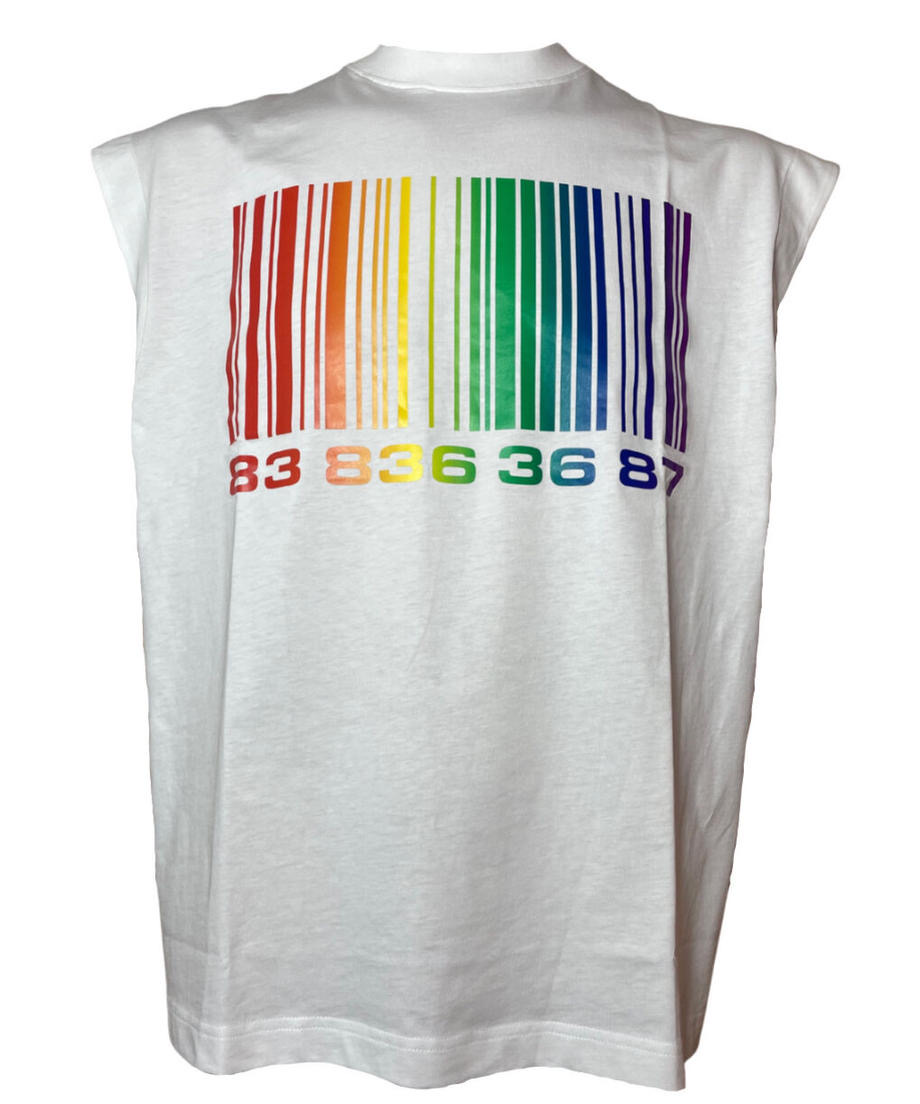 【VTMNTS】BIG BARCODE SLEEVELESS T-SHIRTS