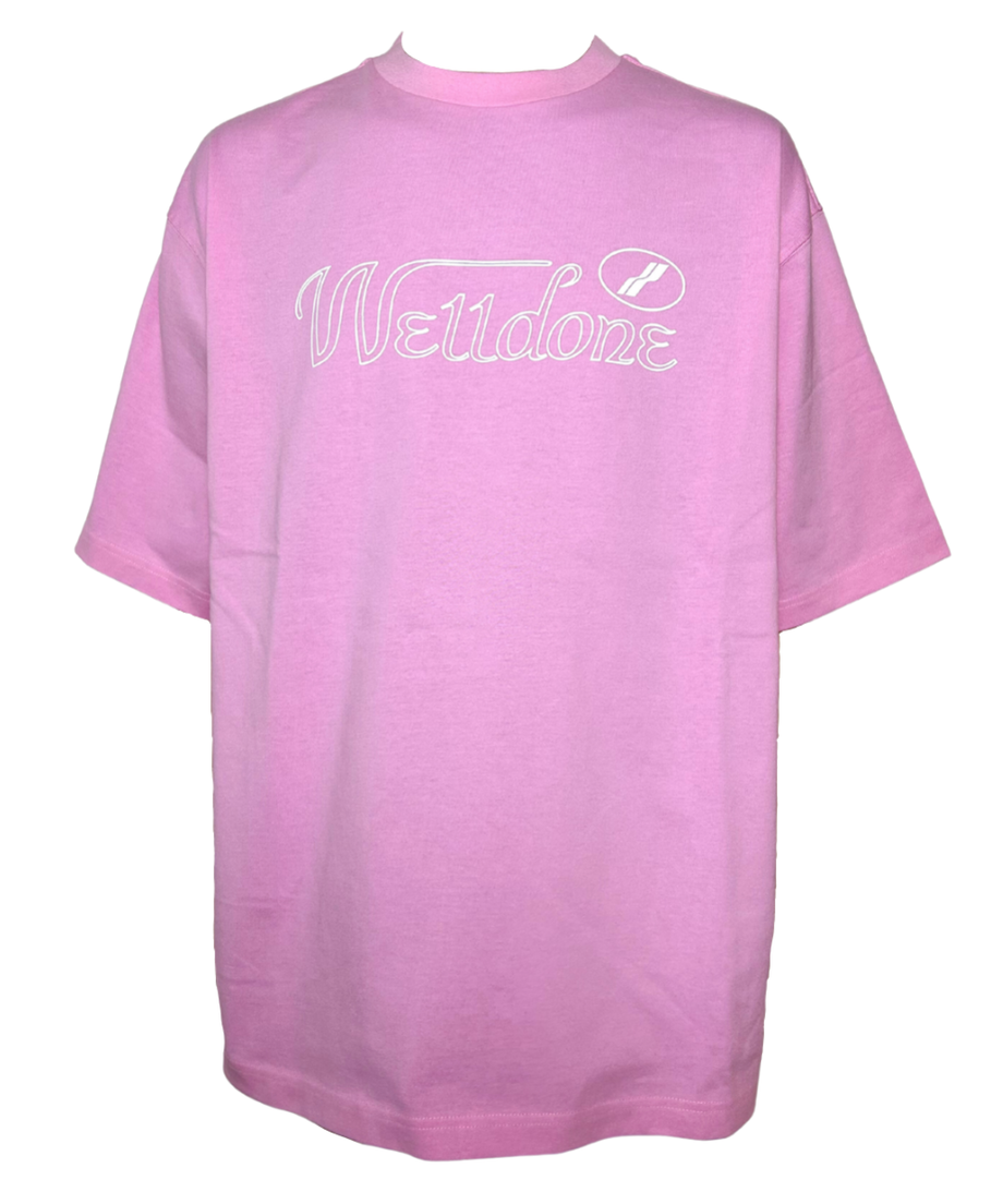 【WE11DONE 】LOGO T-SHIRT  LIGHT PINK