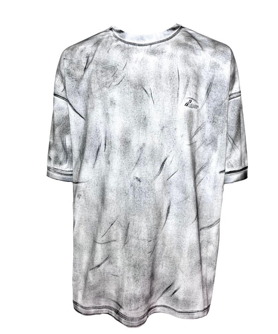 【WE11DONE】Logo Washed T-Shirt WITE
