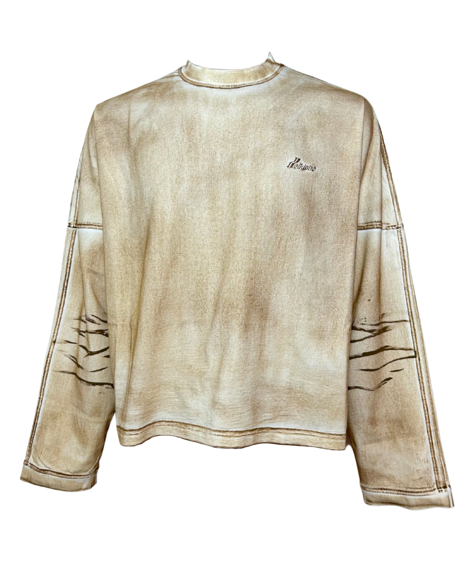 【WE11DONE】LONG T-SHIRT BEIGE