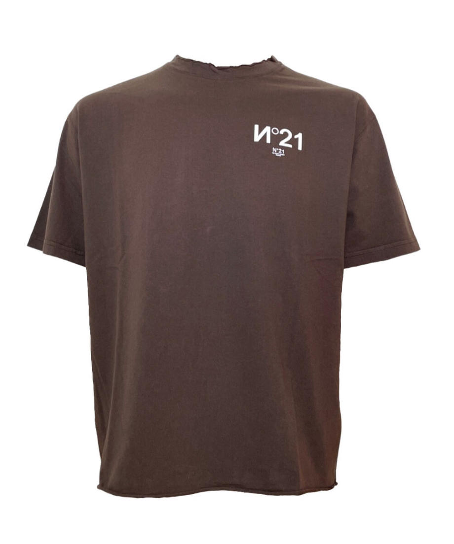 【N°21】SLOGAN-PRINT COTTON T-SHIRT