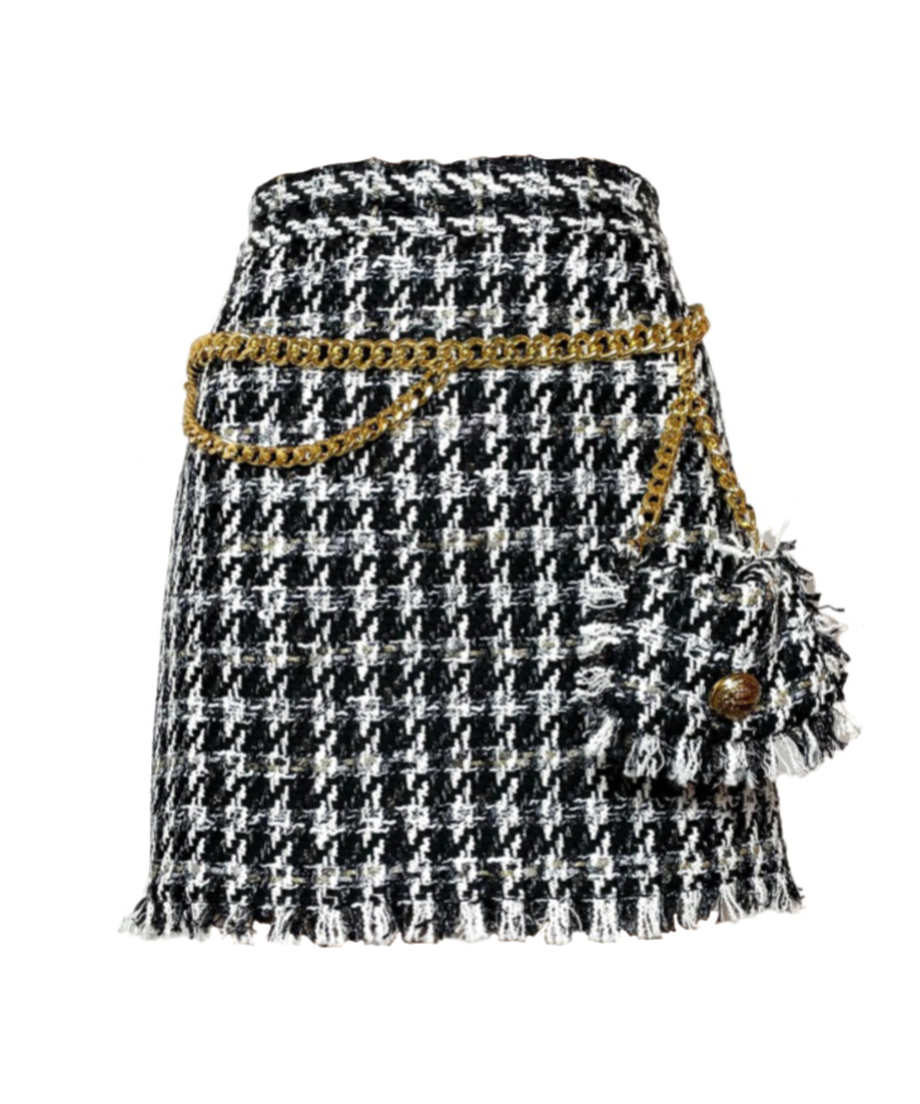 【ELISABETTA FRANCHI】ベルトバック付きスカート