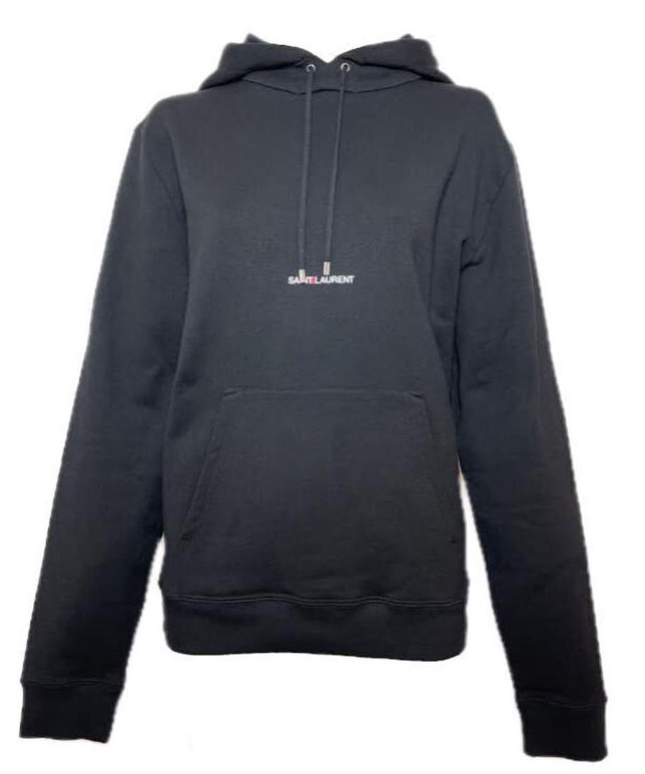 【SAINT LAURENT】ロゴパーカー BLACK