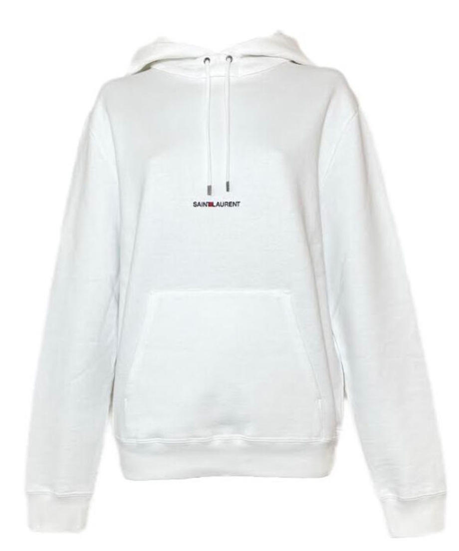 【SAINT LAURENT】ロゴパーカー WHITE