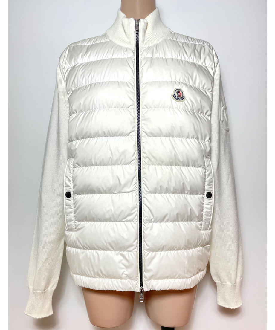 POUR CLAIRE / 【MONCLER】CARDIGAN TRICOT WHITE