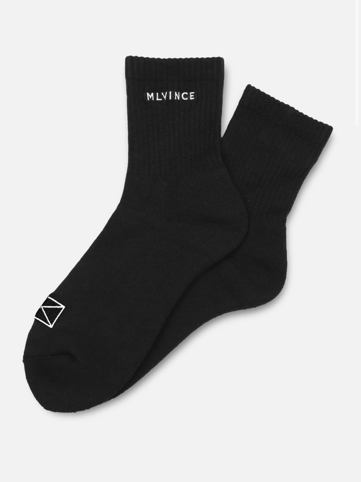 【MLVINCE】CLASSIC LOGO SOCKS LONG BLACK