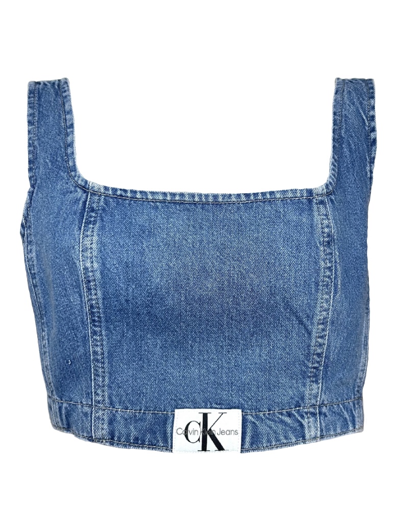 【Calvin Klein Jeans】Denim Corset Top