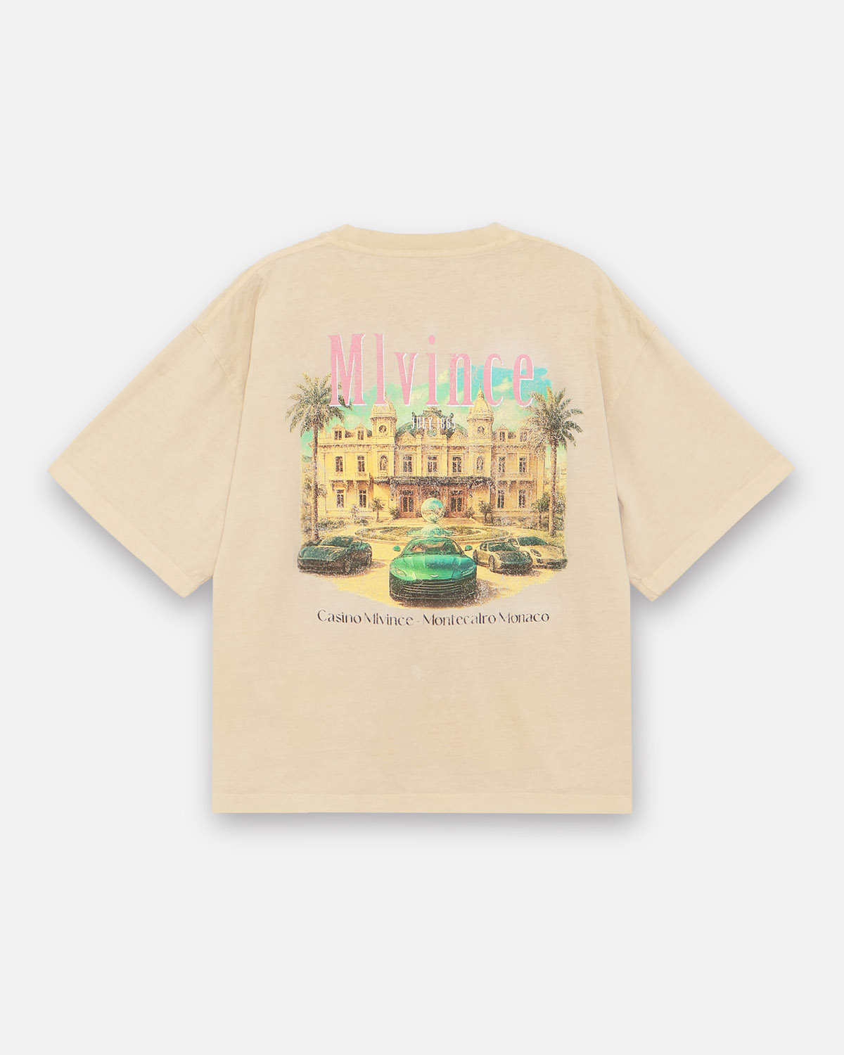 【MLVINCE】MONTECALRO BIG TEE – WASHED BEIG