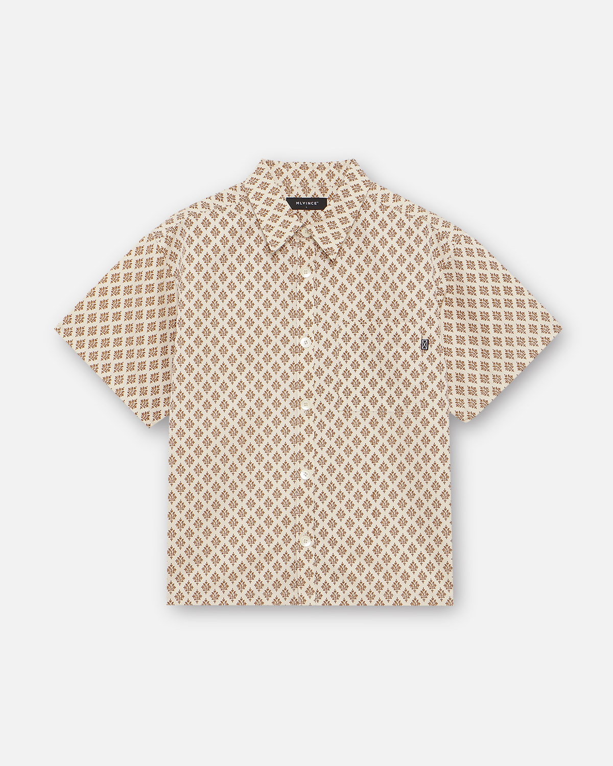 【MLVINCE】MONOGRAM S/S SHIRTS – CREAM