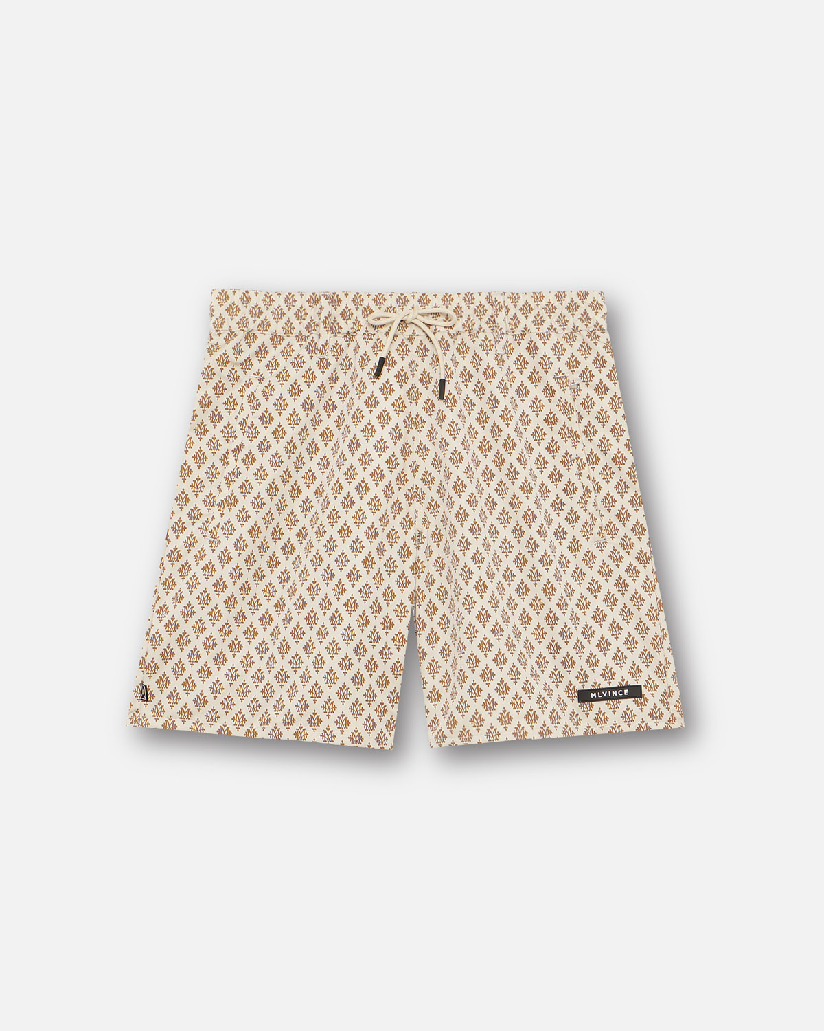 【MLVINCE】MONOGRAM SHORTS – CREAM