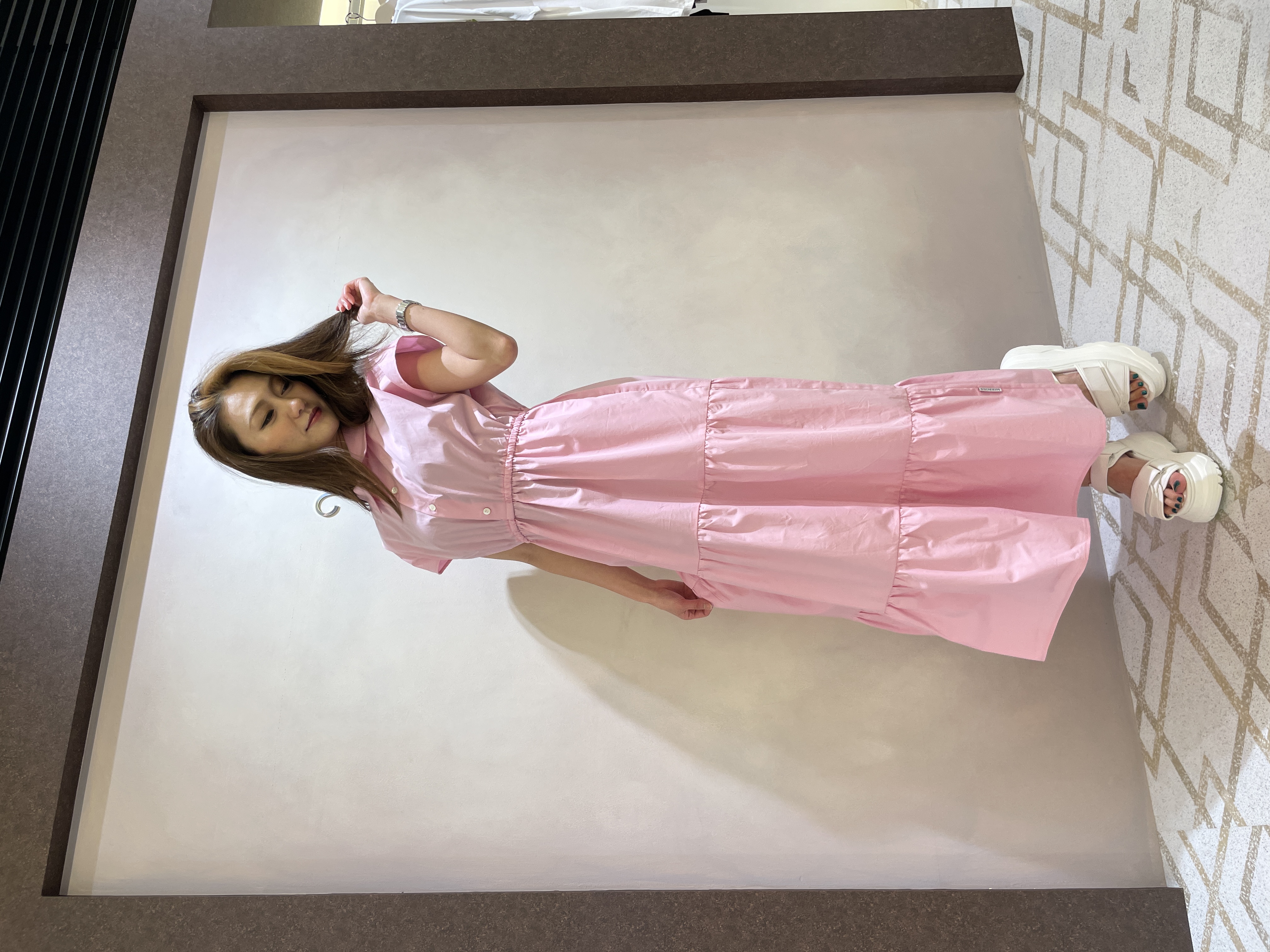 【MIRROR9】Bloom onepiece PINK