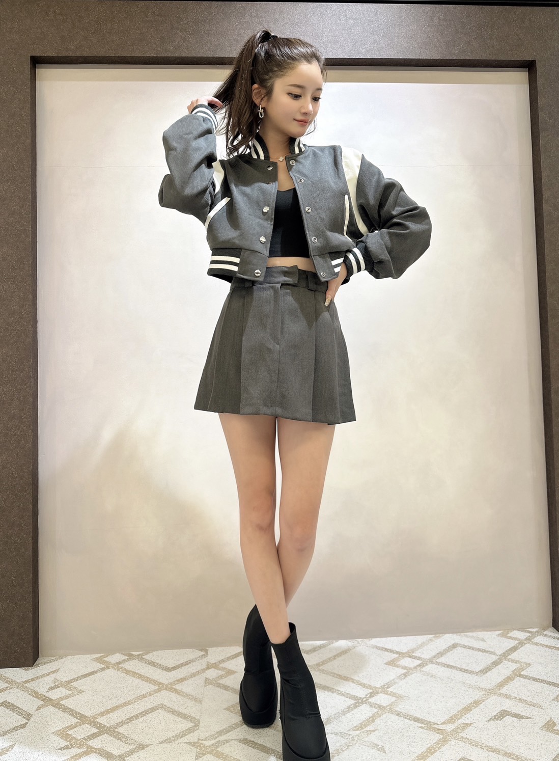 【ODREY】Stadium Jacket Set Up　GRAY