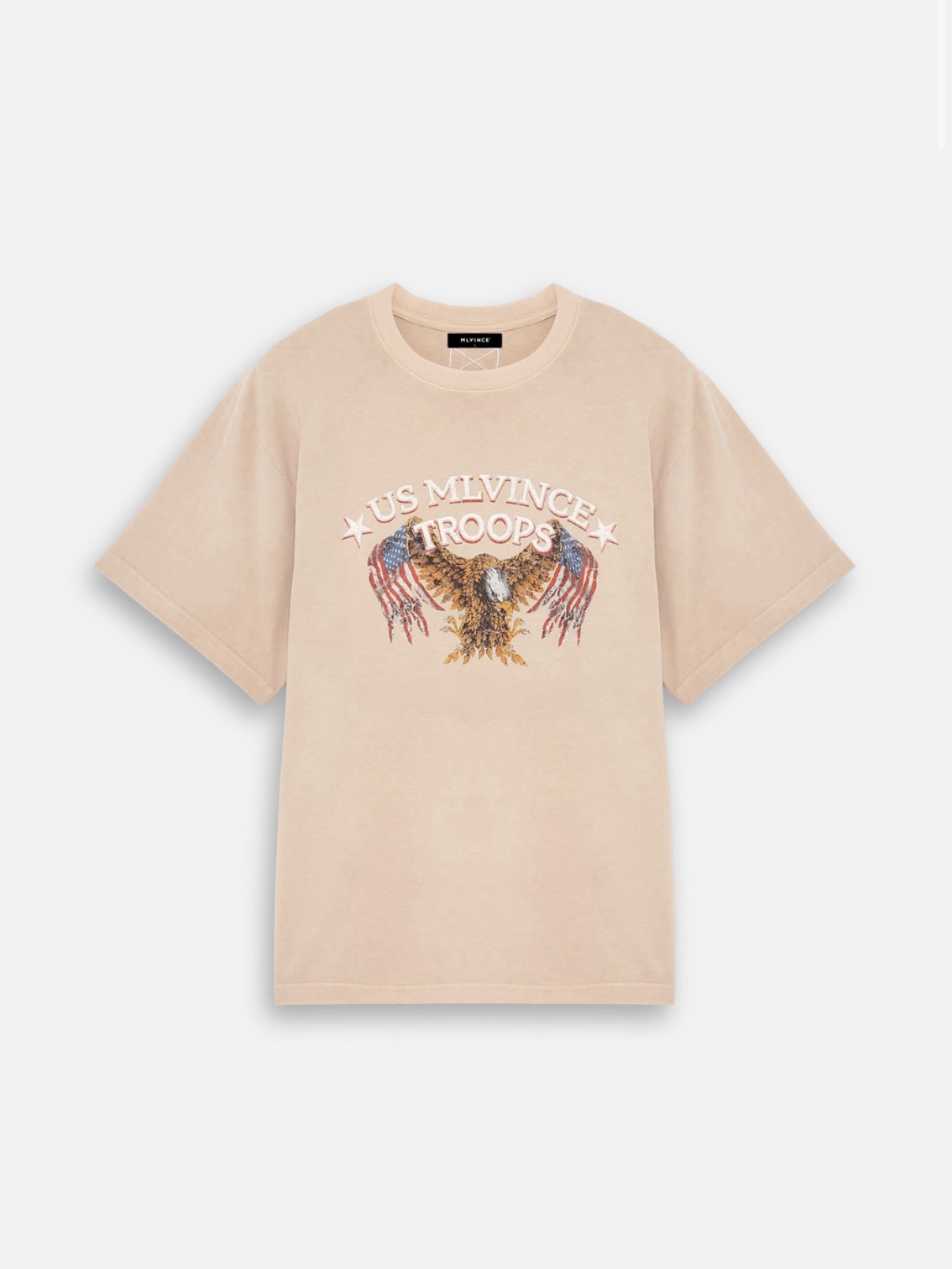 【MLVINCE】TROOPS S/S TEE  WASHED BEIGE