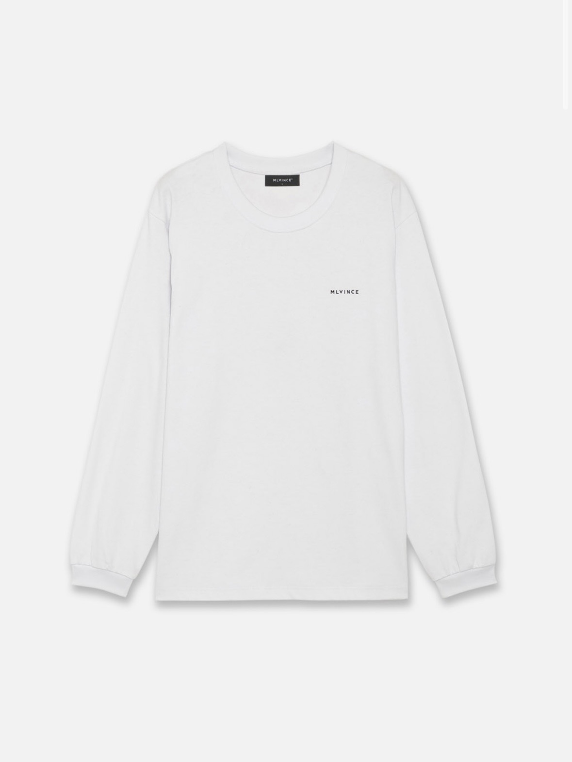 【MLVINCE】CLASSIC LOGO L/S TEE WHITE