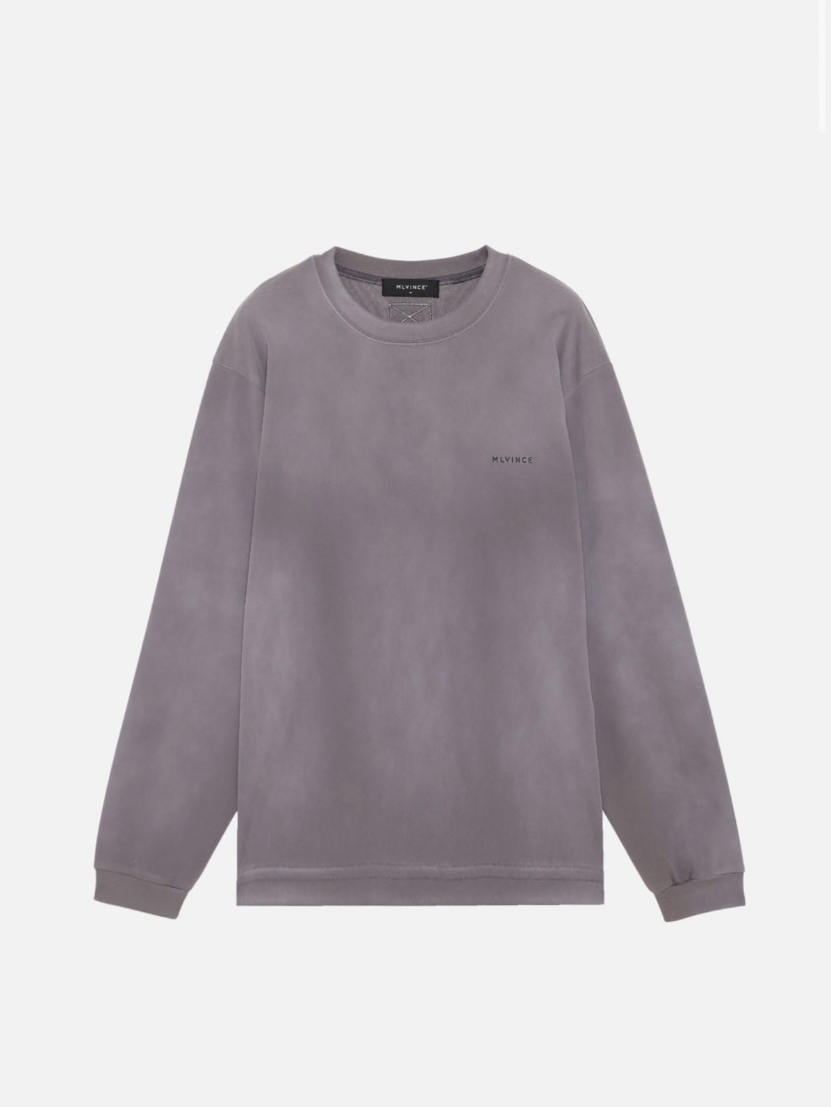 【MLVINCE】CLASSIC LOGO L/S TEE CHARCOAL