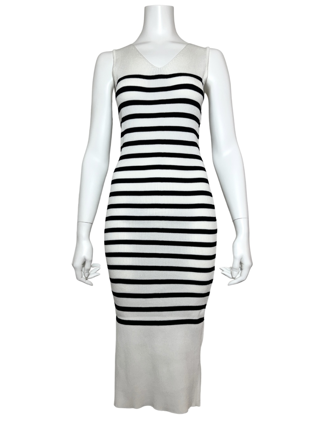 【MIRROR9 】Liko border onepiece WHITE