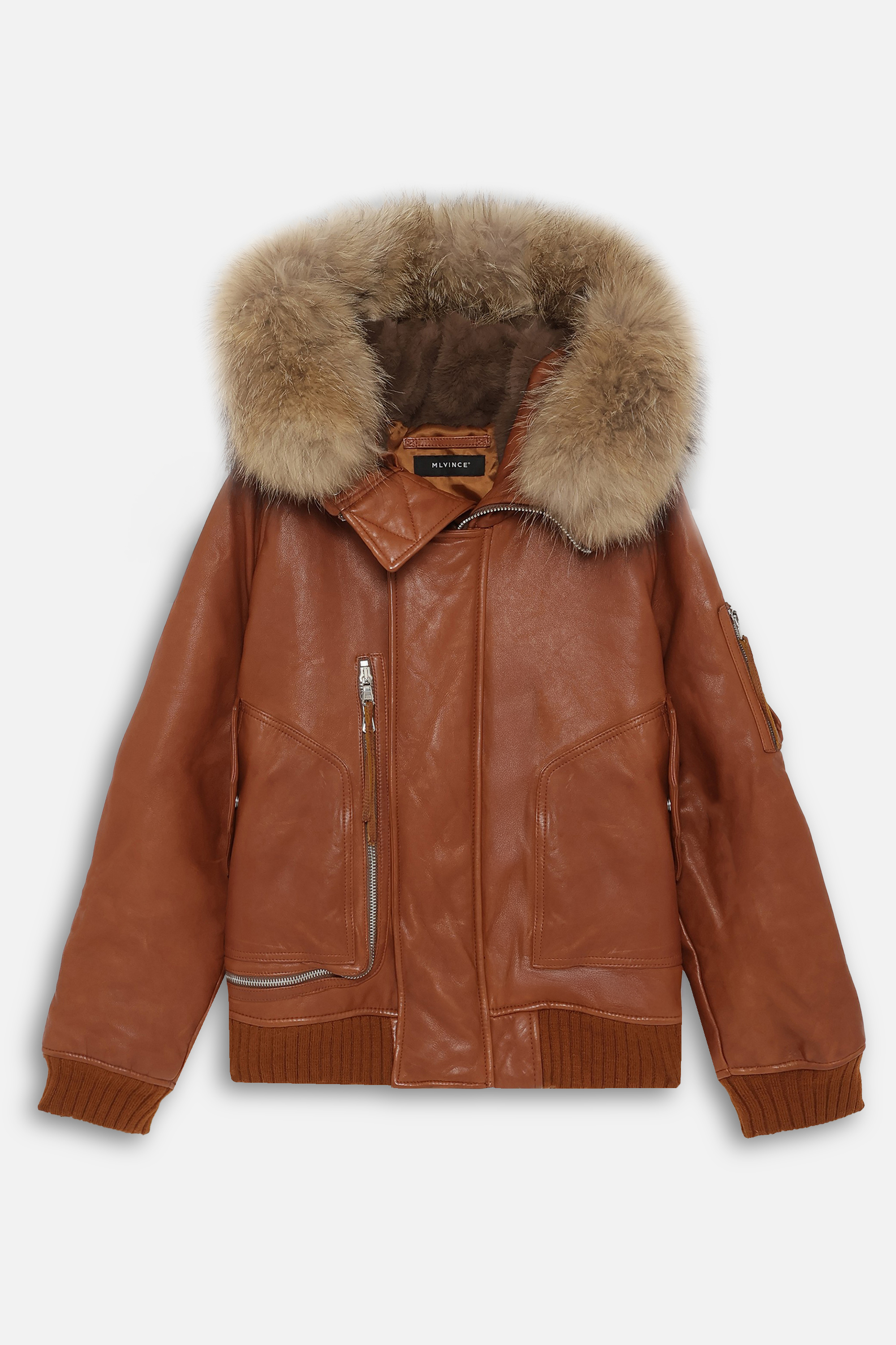 LEATHER N-2B JACKET – BROWN