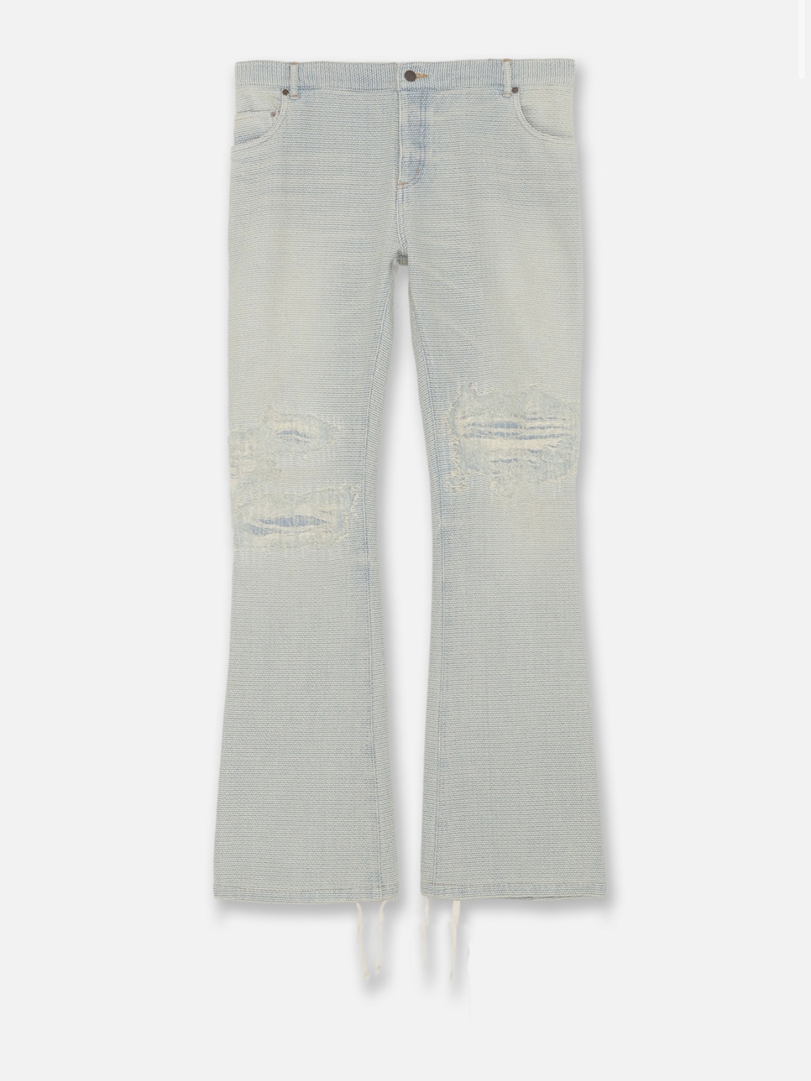 【MLVINCE】SASHIKO FLARE JEANS – INDIGO