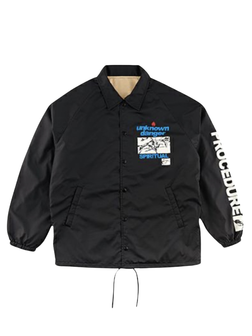 【SAINT MICHAEL】COACH JACKET/UNKNOWN/BLK