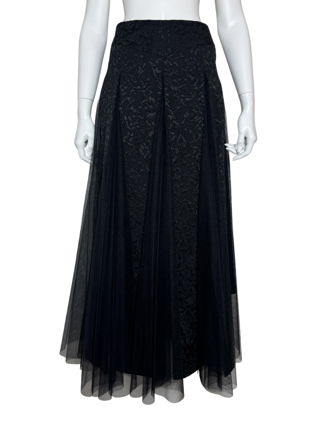 【JUJU BY Edition】Long  tulle mix skirt
